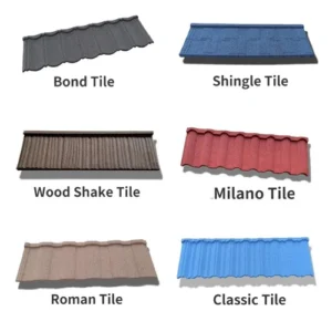STONE COATED ROOFING TILES stone coated roofing tiles
